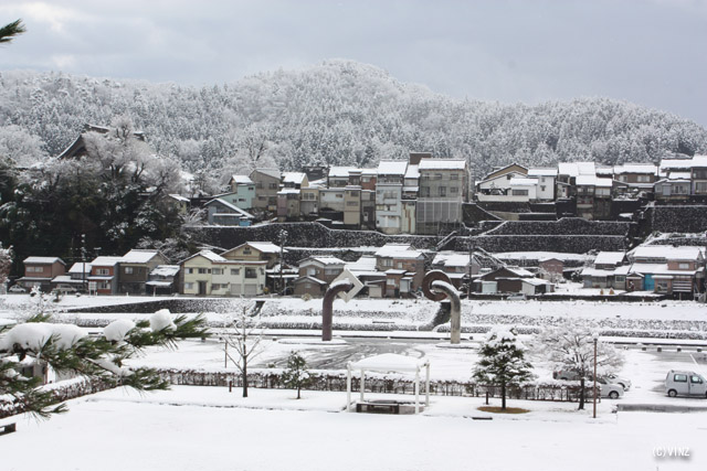 雪景色 冬 富山 越中八尾（えっちゅうやつお）